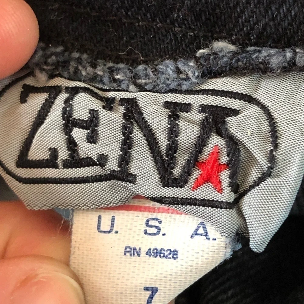 𝅺ZENA‎ vintage high rise dark acid wash jeans 7